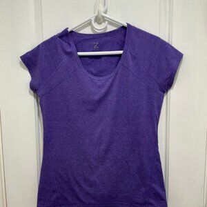 Zella, women gym workout T-shirt, Violet , size L
